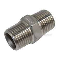 (image for) SS 1/2" x 1/2" Hex Nipple (5/8" ID)