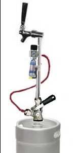 (image for) Mini Portable 72g Sanke Keg CO2 Kit (D system or other coupler)