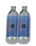 (image for) Pack of 2 CO2 Threaded Cylinders (74 gm ea.)