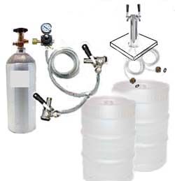 (image for) 2 Keg Freezer/Small Refrigerator Conversion System