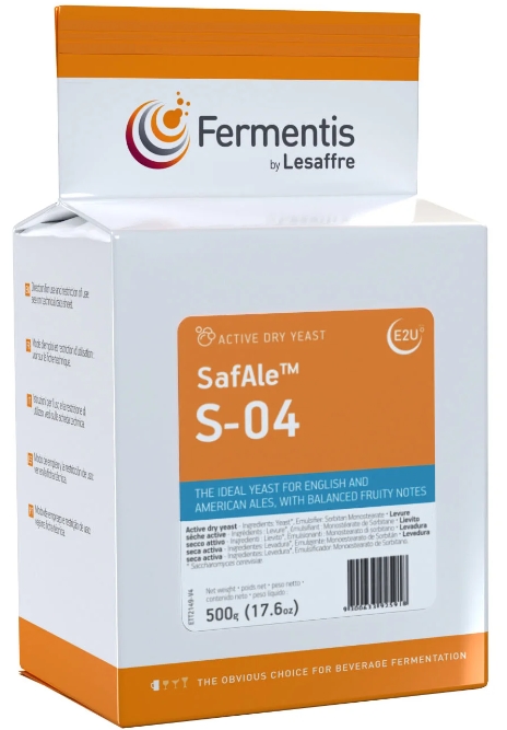 (image for) 500gr S-04 Safale S-04 Dry Ale Yeast ZERO FOUR