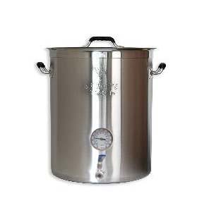 (image for) 16 Gallon SS Brewers Beast Kettle w/Thermometer & Valve