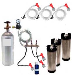 (image for) 3 Keg Basic Homebrew CO2 System (Pin Lock)