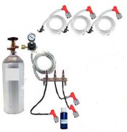 (image for) 3 Keg Basic Homebrew CO2 System (Pin Lock without kegs)