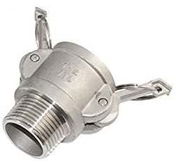 (image for) Male Pipe Threads x 1/2" Adapter Female Camlock QD, Stainless St