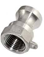 (image for) Female Pipe Threads x 1/2" Adapter Male Camlock QD, Stainless St