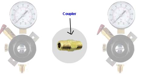 (image for) Secondary Regulator Hex Coupler LHT x LHT
