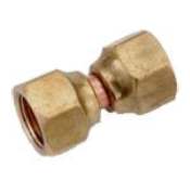 (image for) Swivel Female Flare Brass 1/4" FMFL X 1/4" FMFL