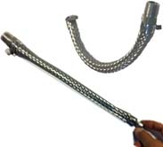 (image for) 1/2" NPT Adjustable Filtration Flexible SS Bazooka 12" x 3/4 dia