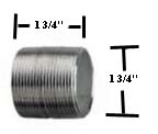 (image for) Close Nipple (SS 304) 1-3/4"ID x 1-3/4" long (Closeout.)