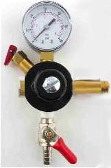 (image for) Secondary Regulator 1/4"barb Shutoff with 2 1/4'" nipple (RHT)