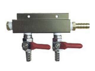(image for) 2 Way Air Extruded Aluminum Body Manifold 1/4"