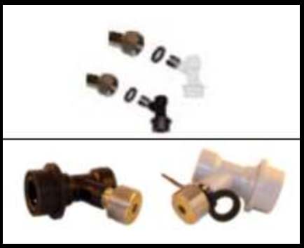 (image for) EZ Shank Thread Ball Soda Keg Coupler Set