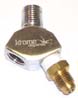 (image for) Co2 Gas Regulator Y fitting with Check Valve (two port adaptor)