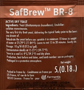 (image for) Fermentis SafeBrew BR-8 5g (dry Brettanomyces bruxellensis)