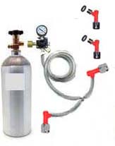(image for) 2 Keg Homebrew Kegorator Pin Lock Tank and Disconnect Kit
