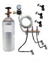 (image for) 3 Keg Homebrew Kegorator Ball Lock Tank and Disconnect Kit