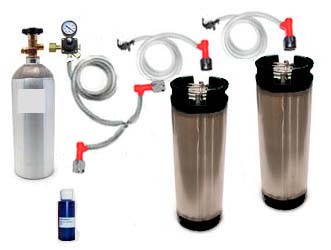 (image for) 2 Keg Basic Homebrew CO2 System (Pin Lock)