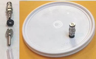(image for) Ball Lock Liquid Post Grommet Bulkhead Fitting.