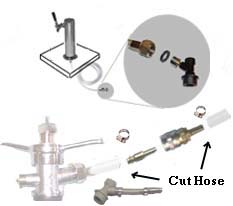 (image for) Quick Switch Kegorator Tap to C-Keg Kit