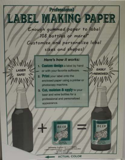 (image for) White or Blue Label-Making Paper (18 pack)