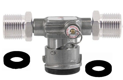 (image for) SS Sanke "D" Low Profile threaded for standard beer beer shank.