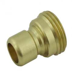 (image for) 3/4" Garden Hose Male Coupler Quick Disconnect