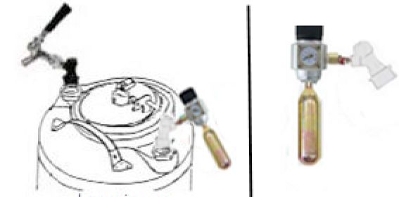 (image for) Complete Pocket CO2 Mini Regulator Kit