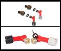 (image for) EZ Shank Thread Pin Soda Keg Coupler Set
