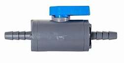 (image for) 1/4'' x 1/4'' In line High-Density Plastic Shut-off valve