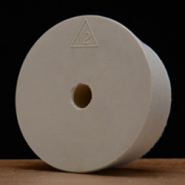 (image for) #12 Rubber Stopper Drilled for Airlocks