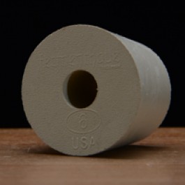 (image for) #6 Rubber Stopper Drilled for Airlocks