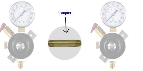 (image for) Secondary Regulator 3 inch Coupler Stem LHT to LHT