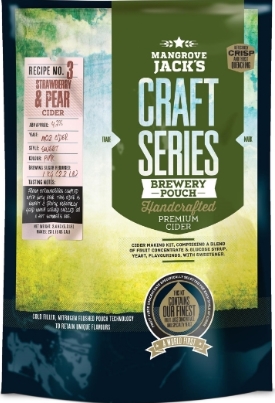 (image for) Mangrove Jack's Strawberry & Pear Cider (makes 6 US Gal)