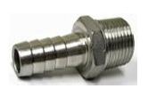 (image for) Stainless Steel Nipple 1/2" NPT x 1/2 Barb