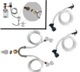 (image for) EZ Draft CO2 Line Splitter for Soda Kegs Kit
