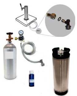 (image for) Homebrew Freezer CO2 System w/Draft Tower (Ball Lock)