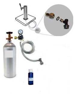 (image for) HB Freezer CO2 System w/Draft Tower (Ball Lock no keg)