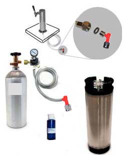 (image for) Homebrew Freezer CO2 System w/Draft Tower (Pin Lock)