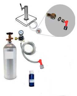 (image for) HB Freezer CO2 System w/Draft Tower (Pin Lock no keg)