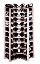 (image for) 40 Bottle Redwood Corner Wine Rack.